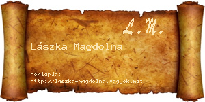 Lászka Magdolna névjegykártya
